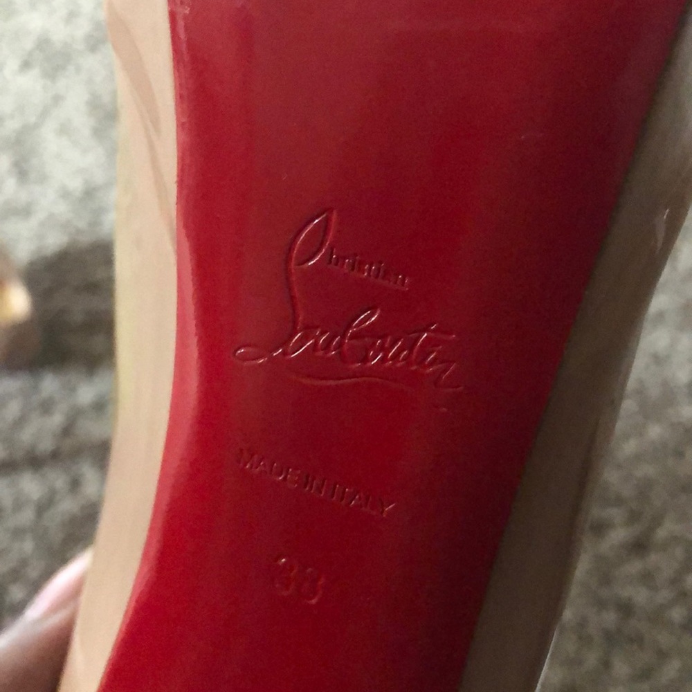 Nude colored Christian Louboutins - Picture 3 of 4